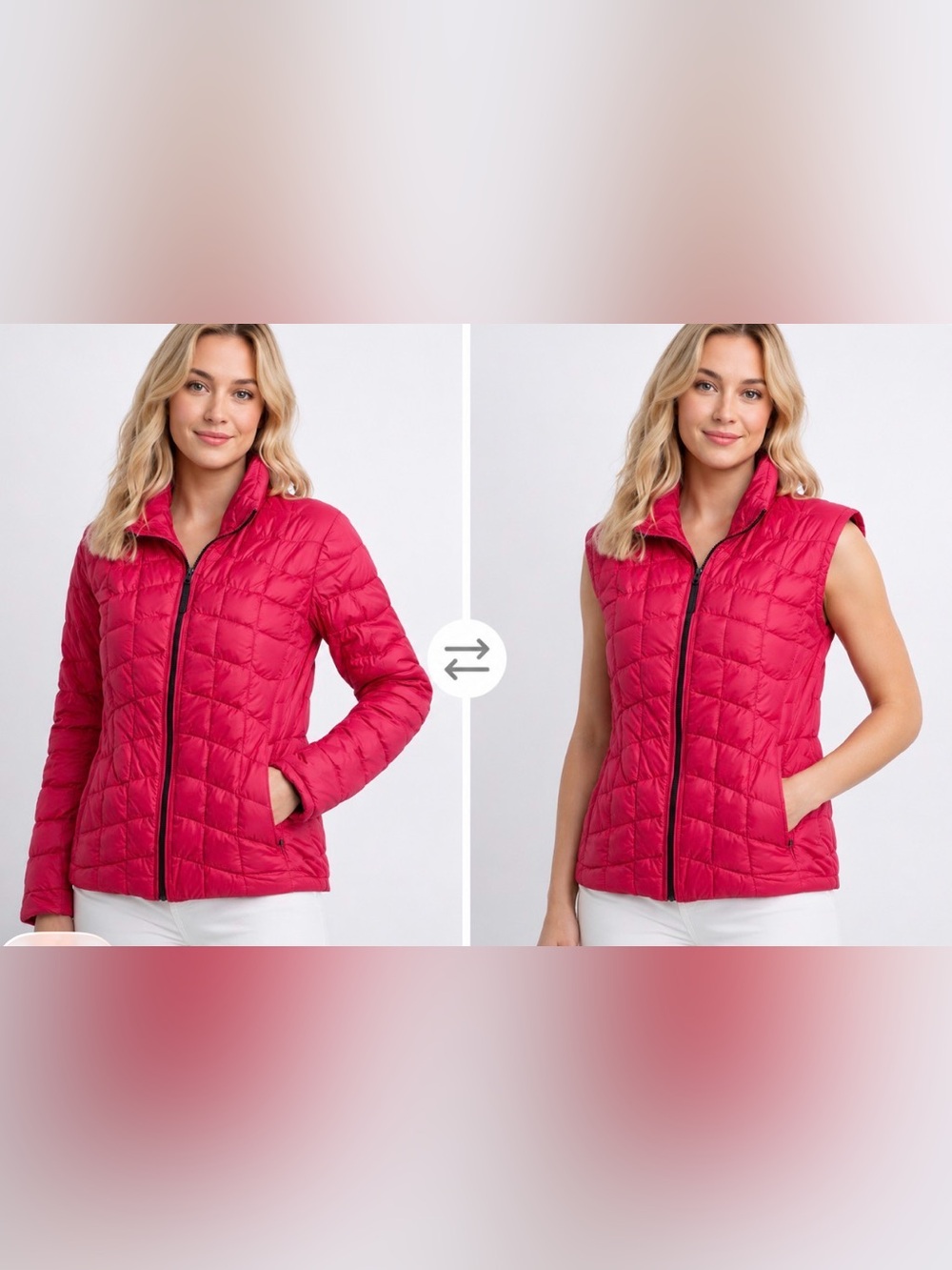 Zero Restriction Pink Down Jacket – Size Medium (M)